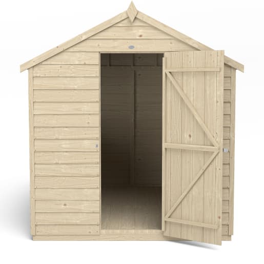 Forest Overlap Pressure Treated Apex Shed 8 x 6ft