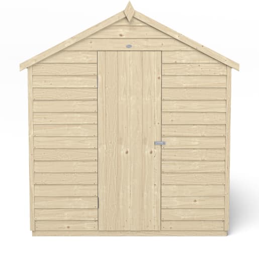 Forest Overlap Pressure Treated Apex Shed 8 x 6ft