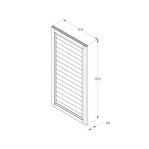 Forest Pressure Treated Square Lap Gate 6ft