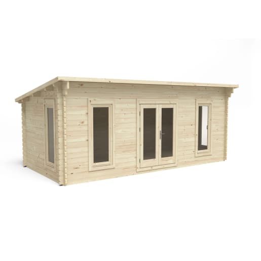 Forest Arley Cabin Double Glazed 6.0m x 3.0m with Polyester Felt 24kg (with Underlay)