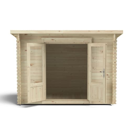 Forest Harwood Log Cabin 3.0m x 2.0m with 34kg Felt & Underlay