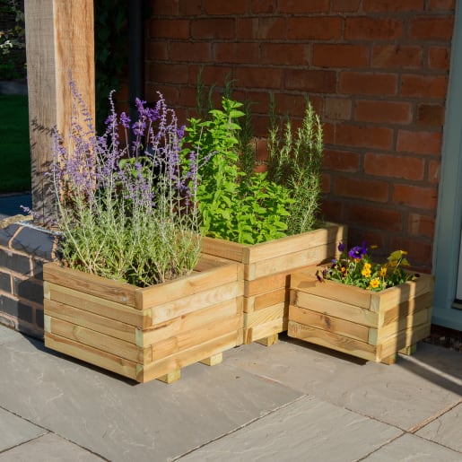 Forest Kendal Square Planter Set of 3