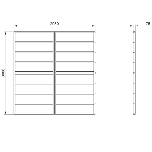 Forest Shed Base for Forest Overlap Sheds 10 x 10ft