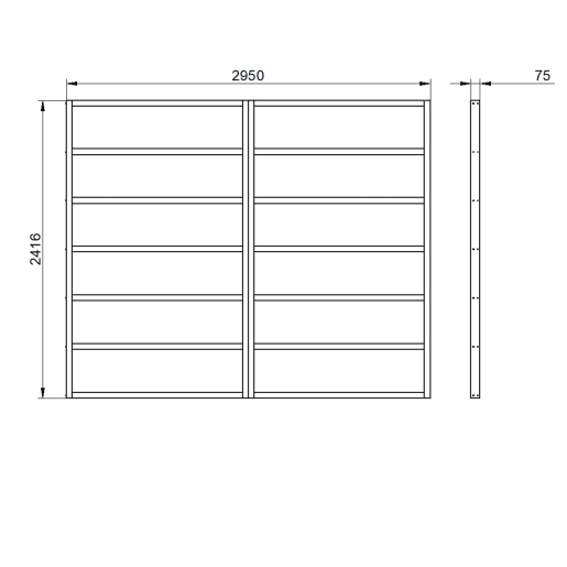 Forest Shed Base for Forest Overlap and Shiplap Sheds 10 x 8ft