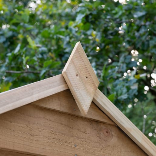 Forest Overlap Pressure Treated Apex Shed with 4 Windows 6 x 4ft