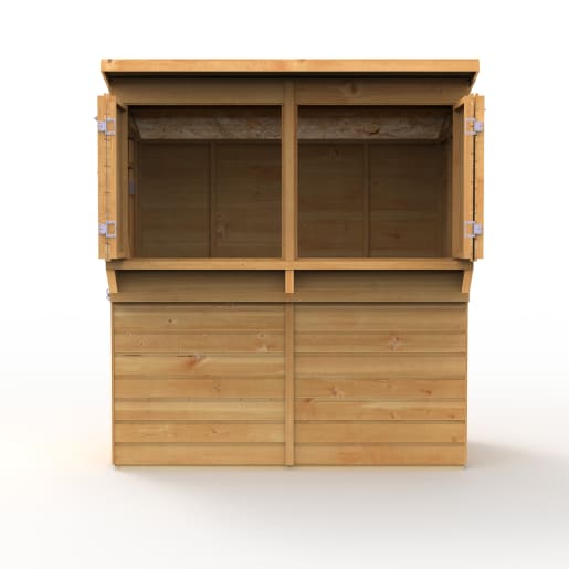 Forest Dip Treated Shiplap Pent Garden Bar 6 x 3ft