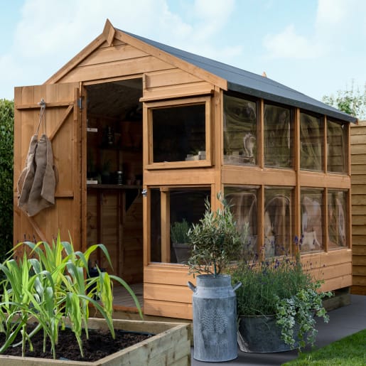 Forest Shiplap Dip Treated Potting Shed 8 x 6ft