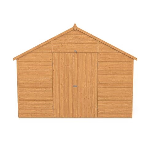 Forest Shiplap Dip Treated Double Door Apex Shed 10 x 10ft