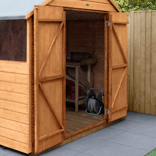 Forest Shiplap Dip Treated Double Door Apex Shed 8 x 6ft