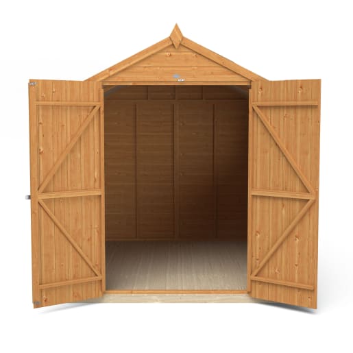 Forest Shiplap Dip Treated Double Door Apex Shed 8 x 6ft