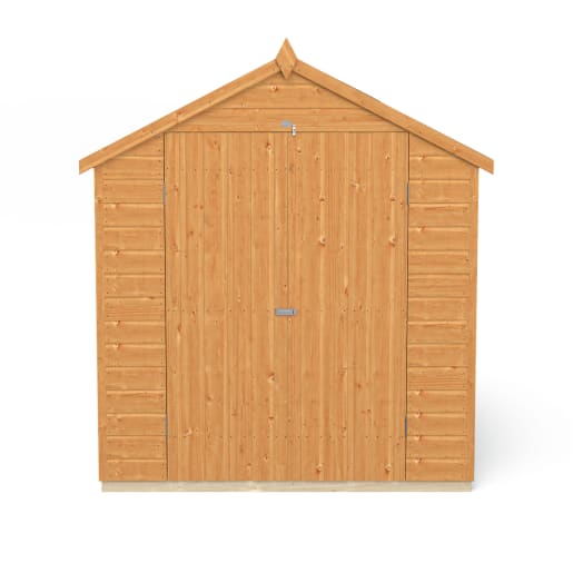 Forest Shiplap Dip Treated Double Door Apex Shed 8 x 6ft