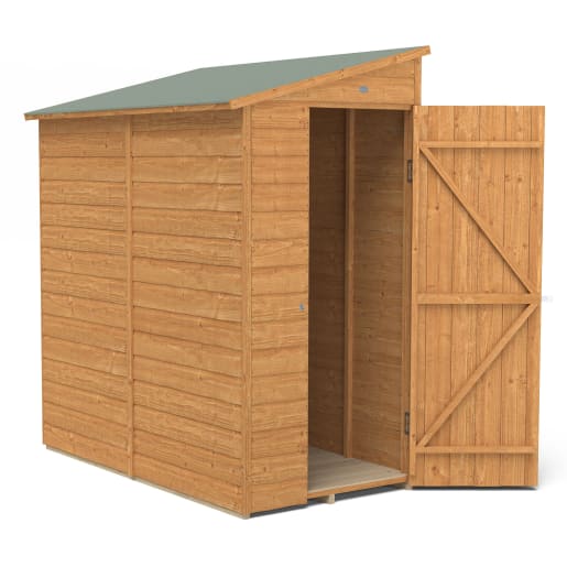 Forest Shiplap Dip Treated Pent Shed 6 x 3ft