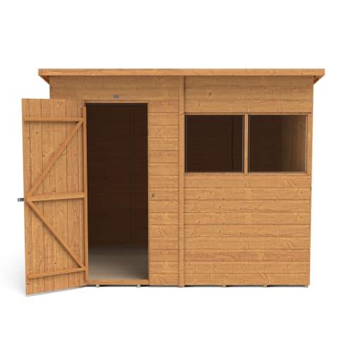 Forest Shiplap Dip Treated Pent Shed 8 x 6ft