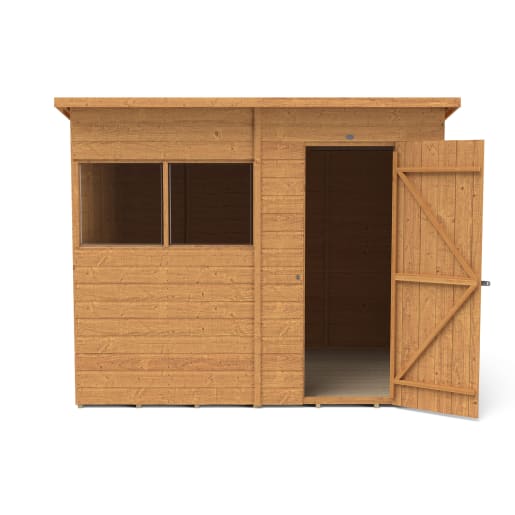 Forest Shiplap Dip Treated Pent Shed 8 x 6ft 