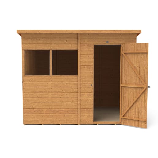 Forest Shiplap Dip Treated Pent Shed 8 x 6ft