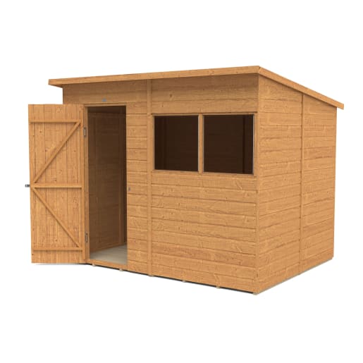 Forest Shiplap Dip Treated Pent Shed 8 x 6ft 