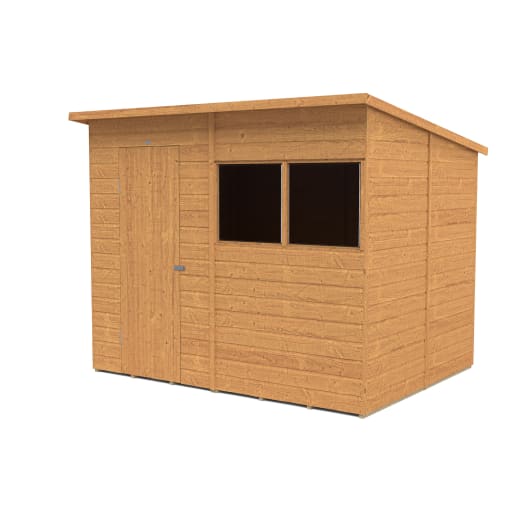 Forest Shiplap Dip Treated Pent Shed 8 x 6ft 