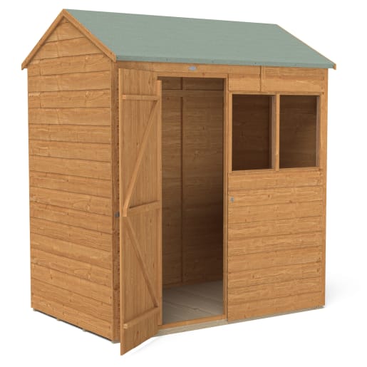 Forest Shiplap Dip Treated Reverse Apex Shed 6 x 4ft