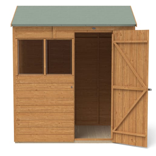 Forest Shiplap Dip Treated Reverse Apex Shed 6 x 4ft