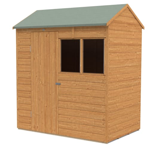 Forest Shiplap Dip Treated Reverse Apex Shed 6 x 4ft