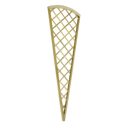 Forest Hidcote Fan Lattice Trellis 2ft x 6ft (0.61m x 1.8m) Pack of 4