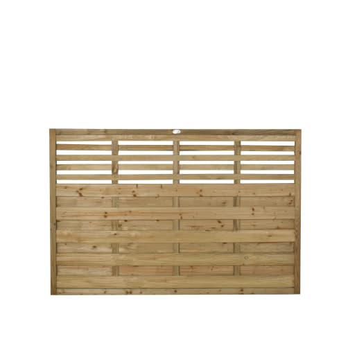 Forest Pressure Treated Decorative Kyoto Fence Panel 6ft x 4ft (1.8m x 1.2m) Pack of 4