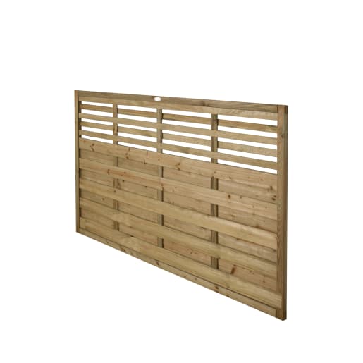 Forest Pressure Treated Decorative Kyoto Fence Panel 6ft x 4ft (1.8m x 1.2m) Pack of 4