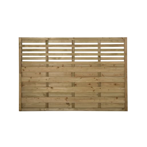 Forest Pressure Treated Decorative Kyoto Fence Panel 6ft x 4ft (1.8m x 1.2m) Pack of 4