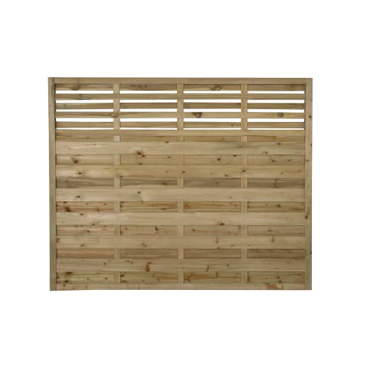 Forest Pressure Treated Decorative Kyoto Fence Panel 1.8m x 1.5m Pack of 3