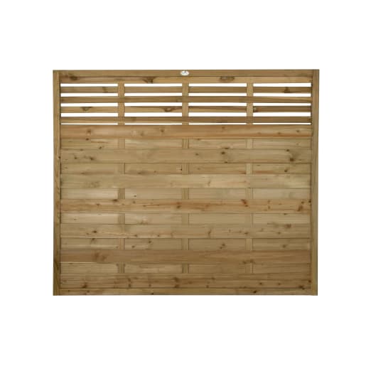 Forest Pressure Treated Decorative Kyoto Fence Panel 6ft x 5ft (1.8m x 1.5m) Pack of 5