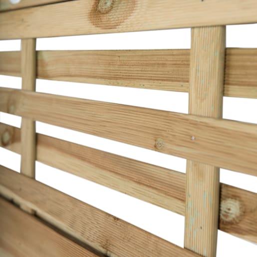 Forest Pressure Treated Decorative Kyoto Fence Panel 6ft x 5ft (1.8m x 1.5m) Pack of 5