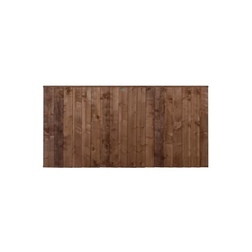 Forest Pressure Treated Closeboard Fence Panel 1.83m x 0.93m Brown Pack of 4