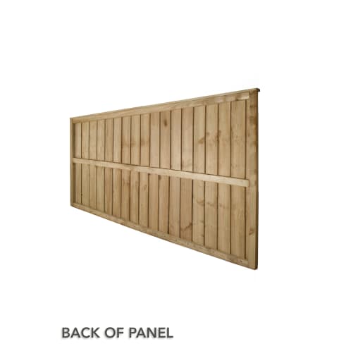 Forest Pressure Treated Closeboard Fence Panel 1.83m x 0.93m Pack of 3