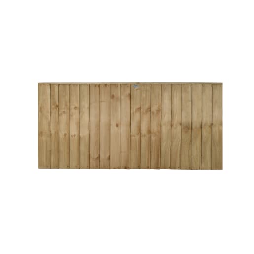 Forest Pressure Treated Closeboard Fence Panel 6ft x 3ft (1.83m x 0.93m) Pack of 4