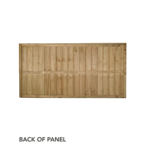 Forest Pressure Treated Closeboard Fence Panel 6ft x 3ft (1.83m x 0.93m) Pack of 4