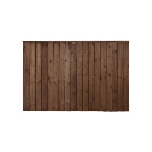 Forest Pressure Treated Closeboard Fence Panel 1.83m x 1.23m Brown Pack of 5