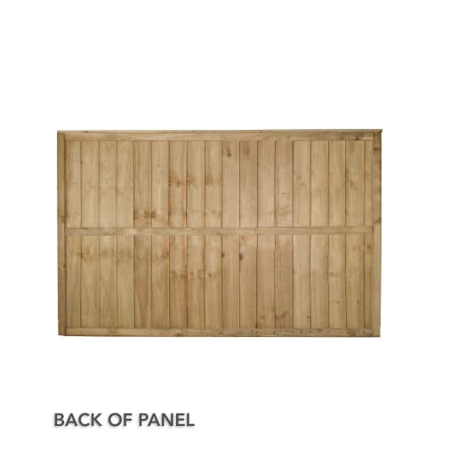 Forest Pressure Treated Closeboard Fence Panel 6ft x 4ft (1.83m x 1.23m) Pack of 3
