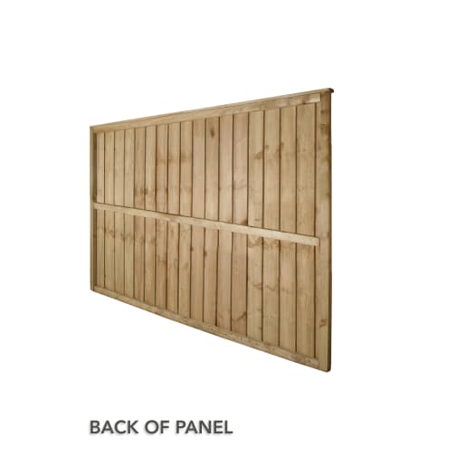 Forest Pressure Treated Closeboard Fence Panel 6ft x 4ft (1.83m x 1.23m) Pack of 3