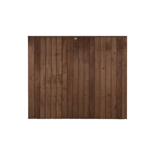 Forest Pressure Treated Closeboard Fence Panel 1.83m x 1.68m Brown Pack of 4