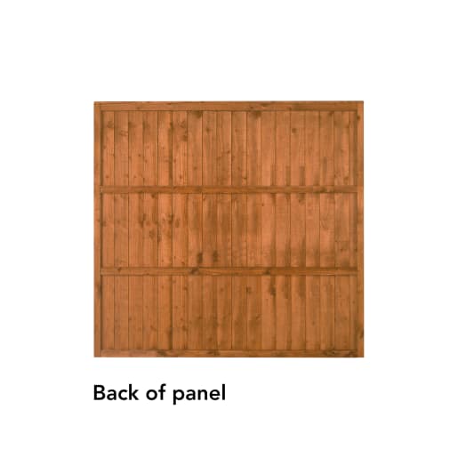Forest Closeboard Fence Panel 6ft x 5'6ft (1.83m x 1.68m) Pack of 4