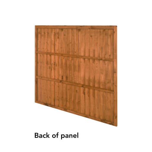 Forest Closeboard Fence Panel 6ft x 5'6ft (1.83m x 1.68m) Pack of 5