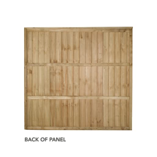 Forest Pressure Treated Closeboard Fence Panel 1.83m x 1.68m Pack of 3