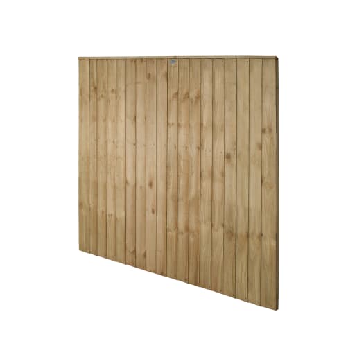 Forest Pressure Treated Closeboard Fence Panel 6ft x 5'6ft (1.83m x 1.68m) Pack of 5
