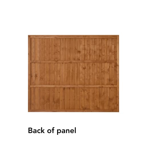 Forest Closeboard Fence Panel 1.83m x 1.54m Pack of 3