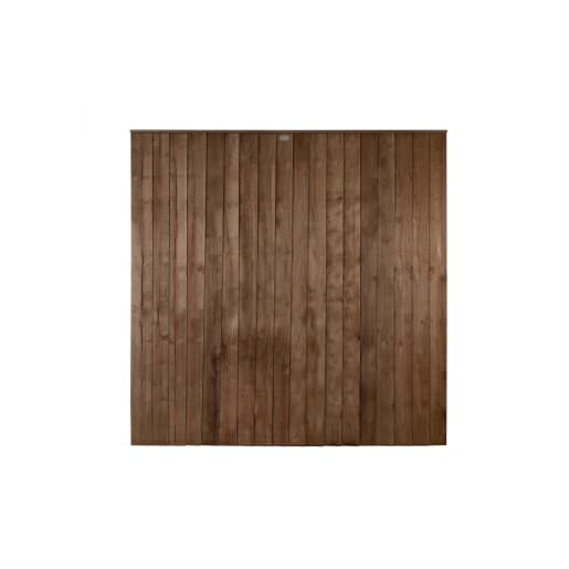 Forest Pressure Treated Closeboard Fence Panel 1.83m x 1.85m Brown Pack of 4