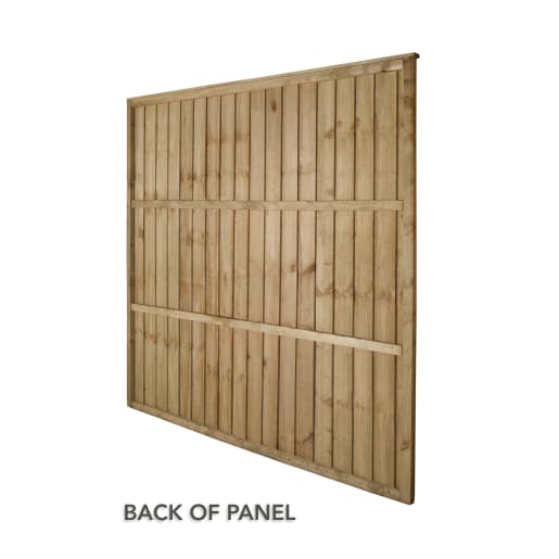 Forest Closeboard Fence Panel 6ft x 6ft (1.83m x 1.83m) Pack of 3