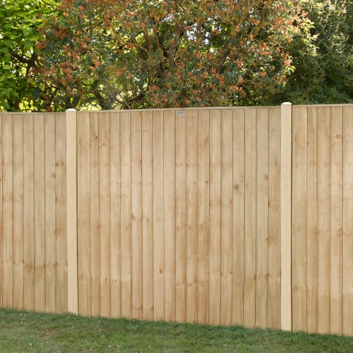 Forest Closeboard 6ft Fence Panel 6ft x 6ft (1.83m x 1.83m) Pack of 4