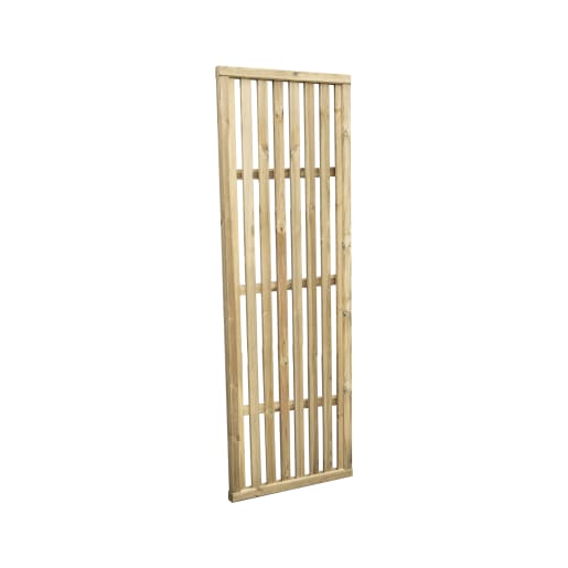 Forest Pressure Treated Vertical Slatted Screen 6ft x 2ft (1.8m x 0.6m) Pack of 3