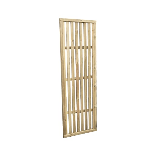 Forest Pressure Treated Vertical Slatted Screen 1.8m x 0.6m Pack of 3