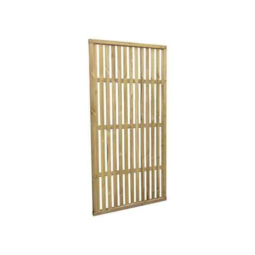 Forest Pressure Treated Vertical Slatted Screen 1.8m x 0.9m Pack of 3